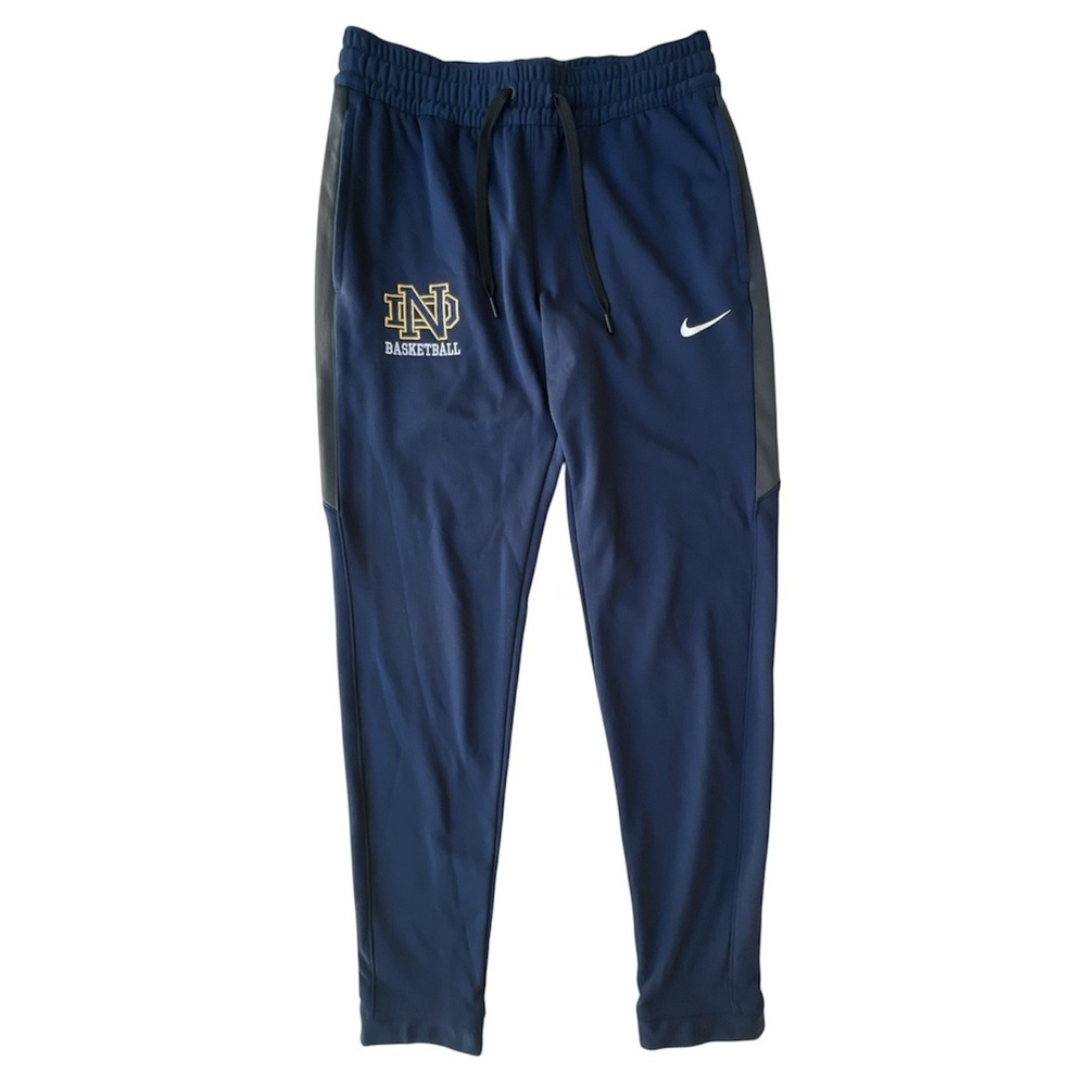 Nike Joggers Therma-FIT Notre Dame Basketball Sweatpants Mens M Swoosh Navy Blue - Picture 1 of 11